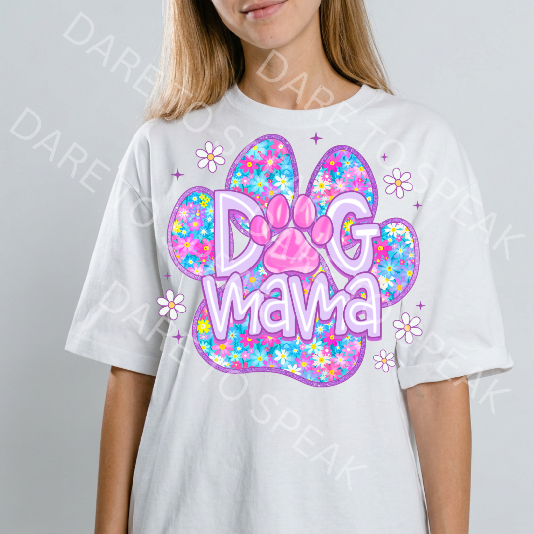 Dog Mama Pastel T-shirt mockup