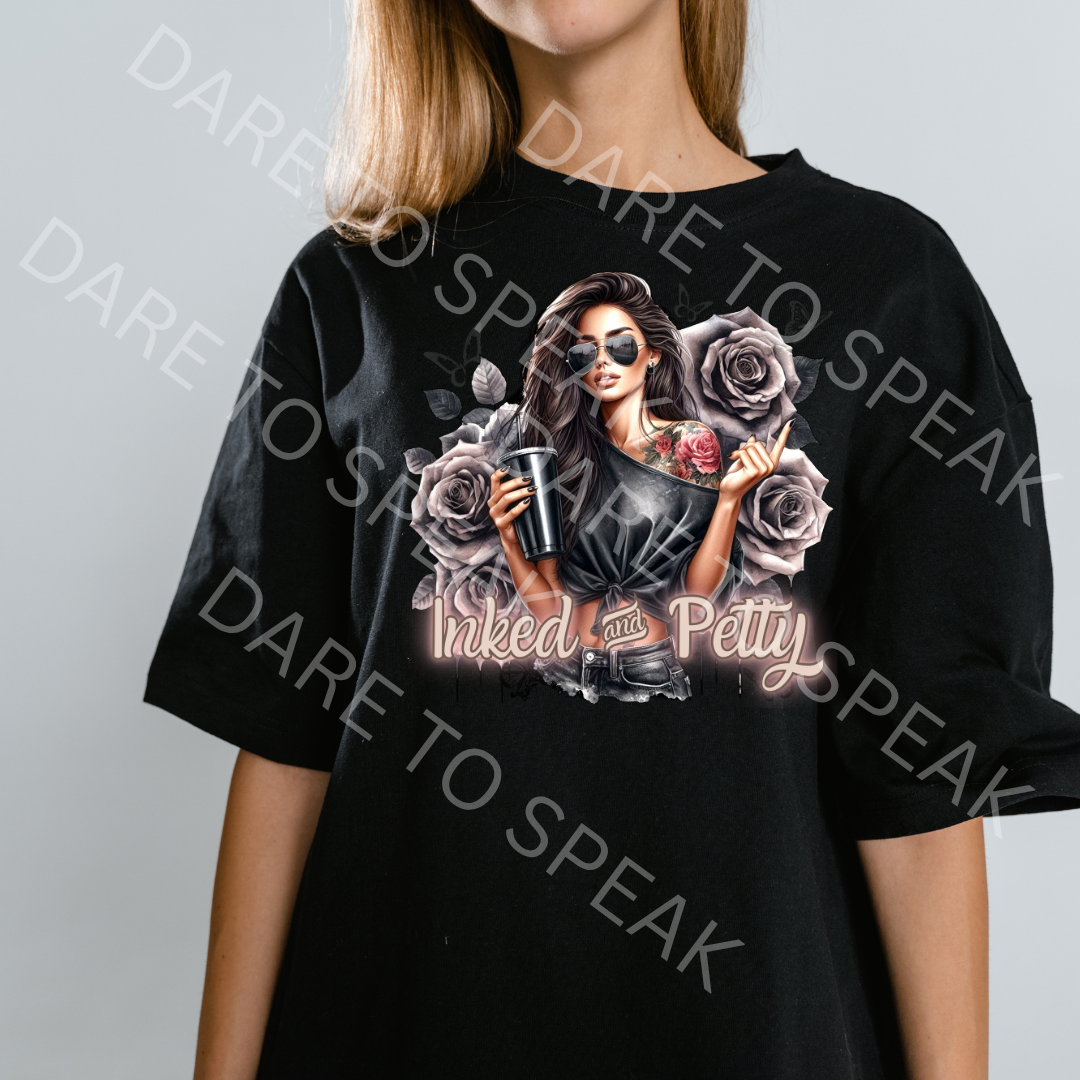 Inked and Pretty T-shirt mockup