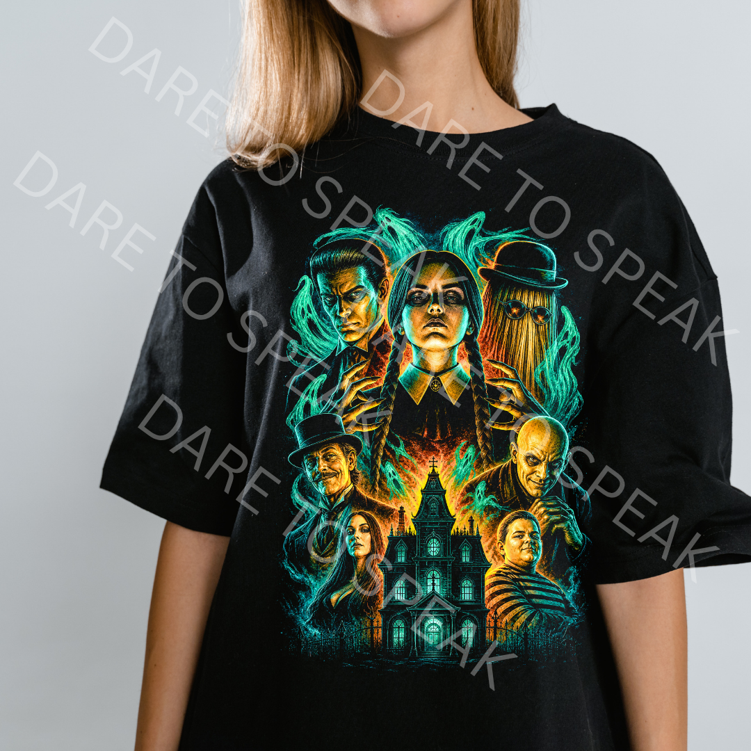 Wednesday Addams Family T-shirt mockup