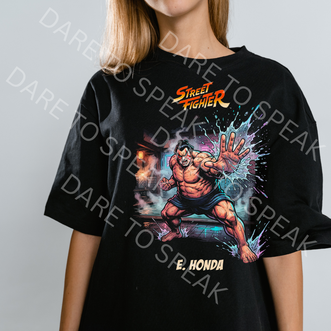 Street Fighter E. Honda T-shirt mockup