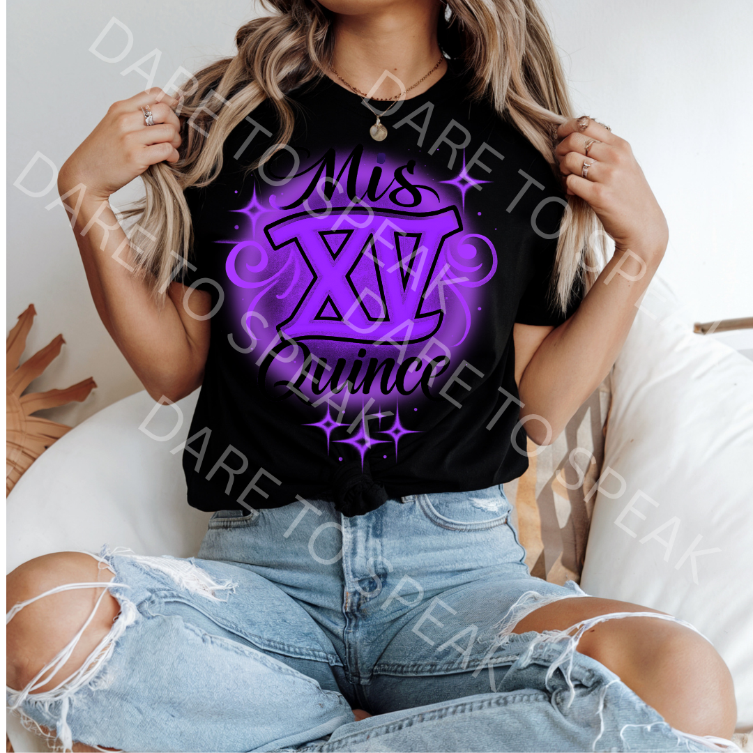 Mis XV Quince T-shirt mockup