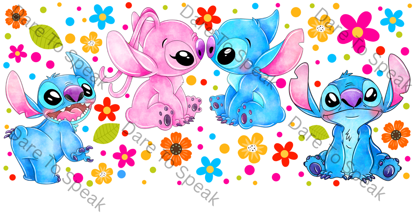 Blue and pink Alien