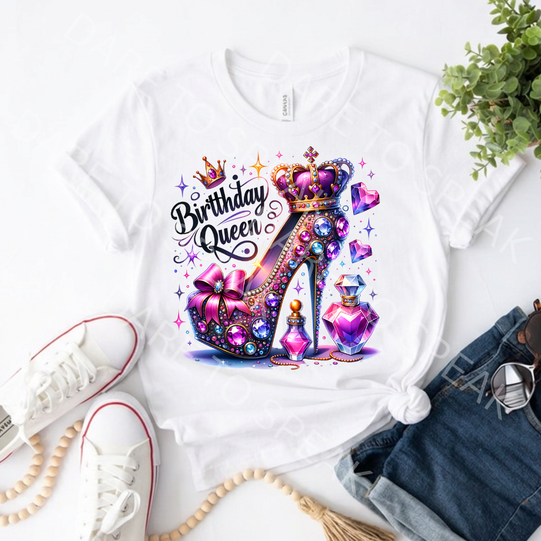 Birthday Queen T-shirt mockup