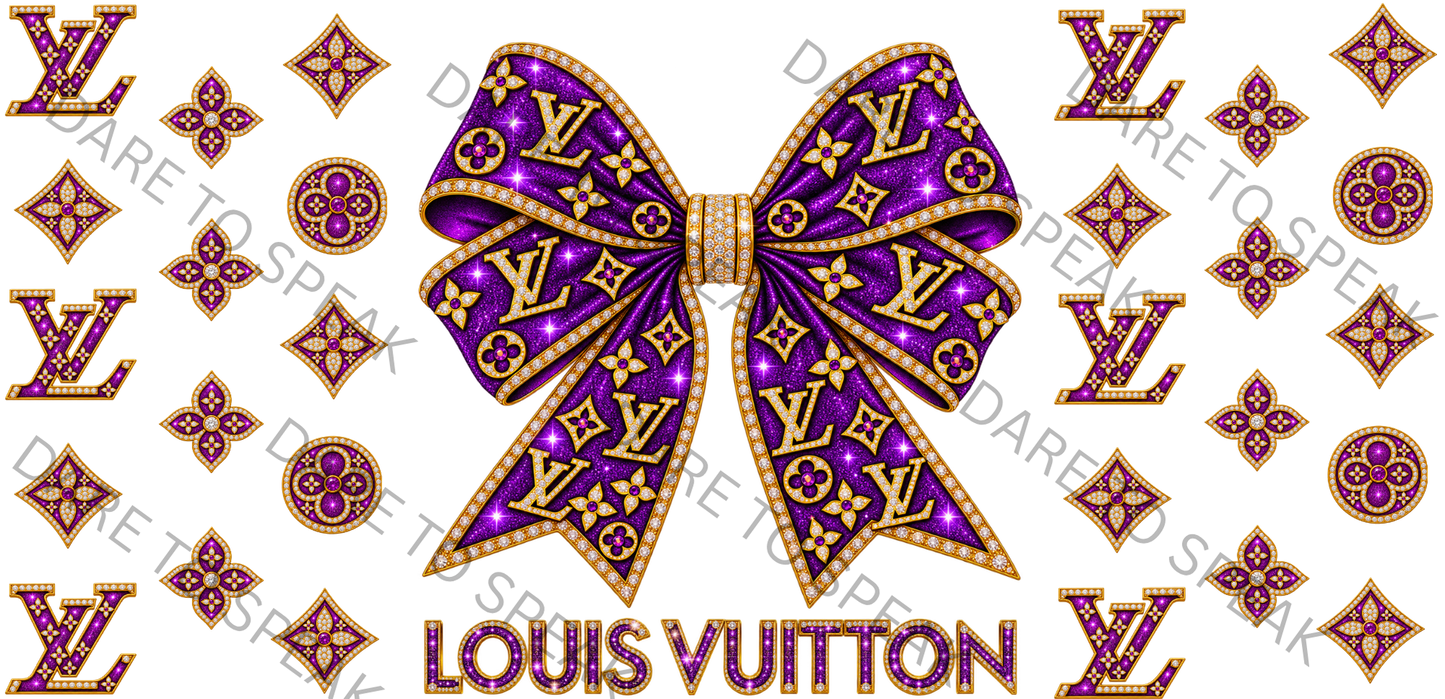 LV Purple Bow