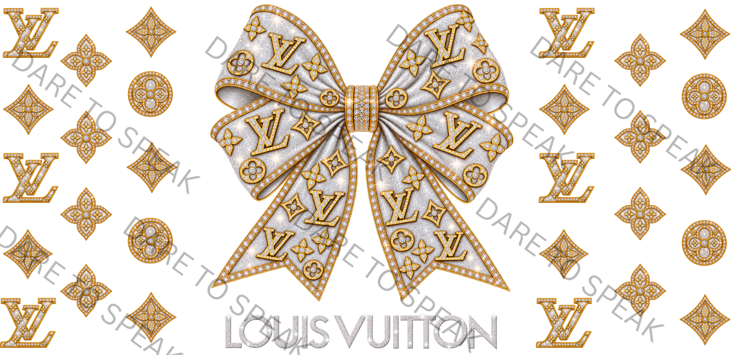 LV White Bow
