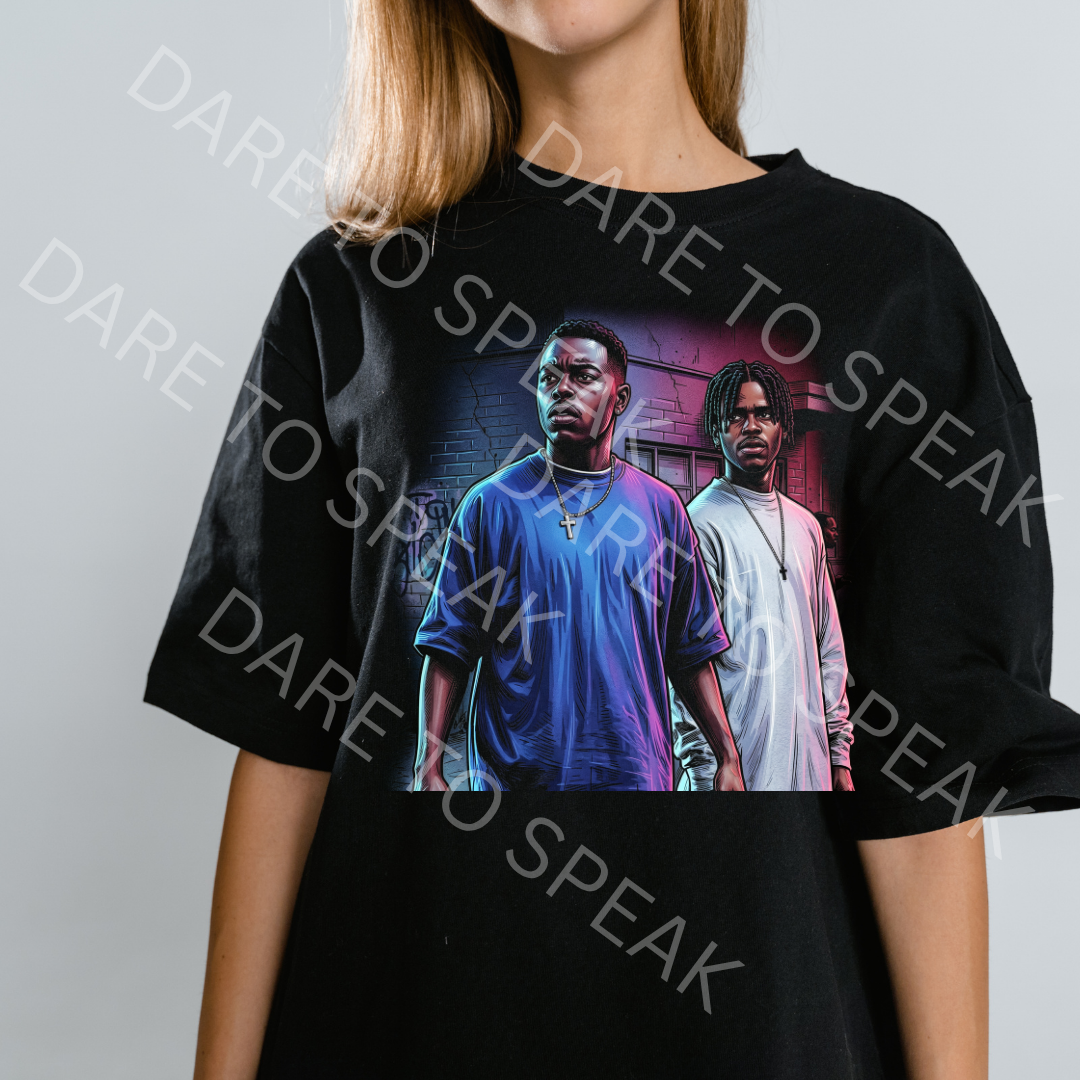 90s Movie Duo T-shirt mockup