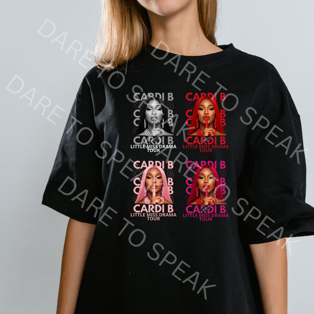 Cardi B Mugshots T-shirt mockup