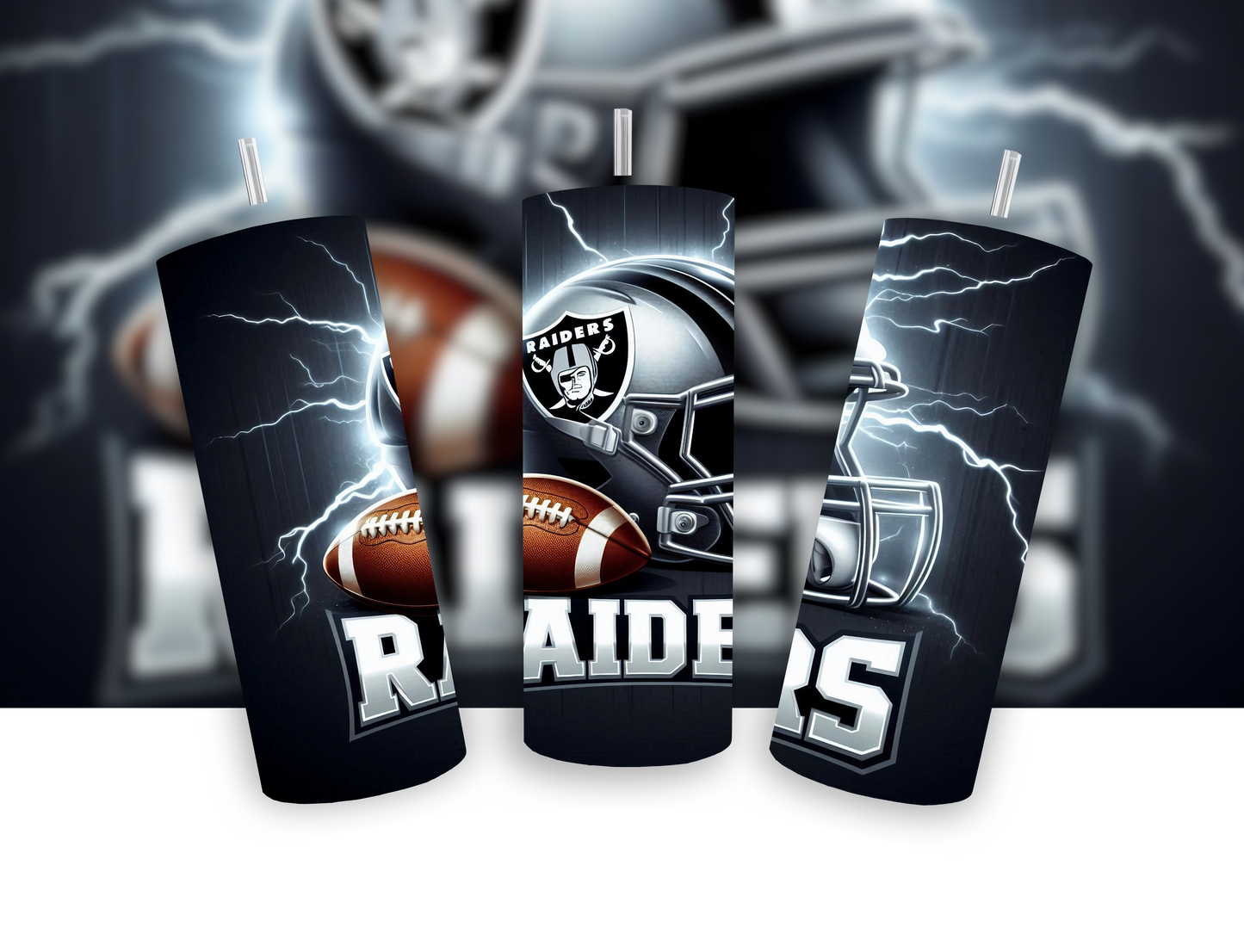 Black and Silver Football