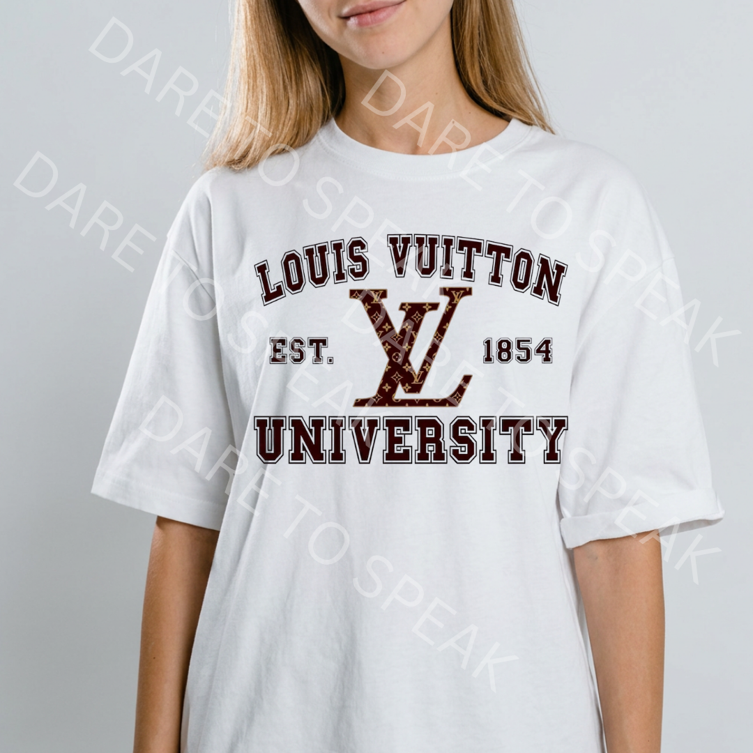 Louis Vuitton University T-shirt mockup