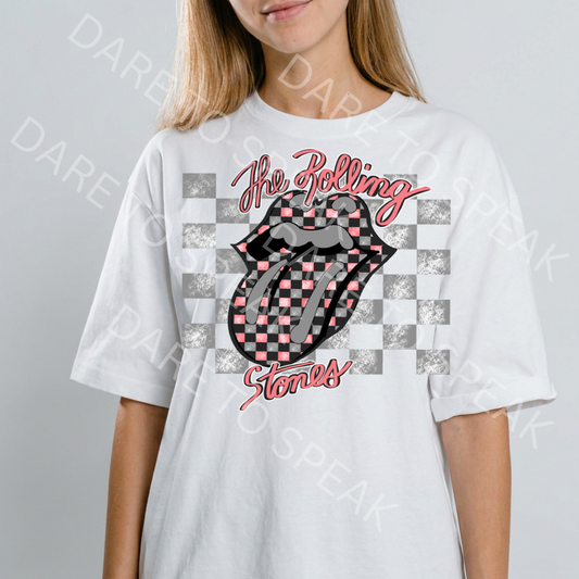 Rolling Stones Checkerboard T-shirt mockup