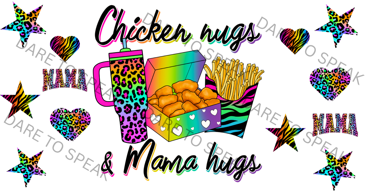 Chicken nug and mom hugs