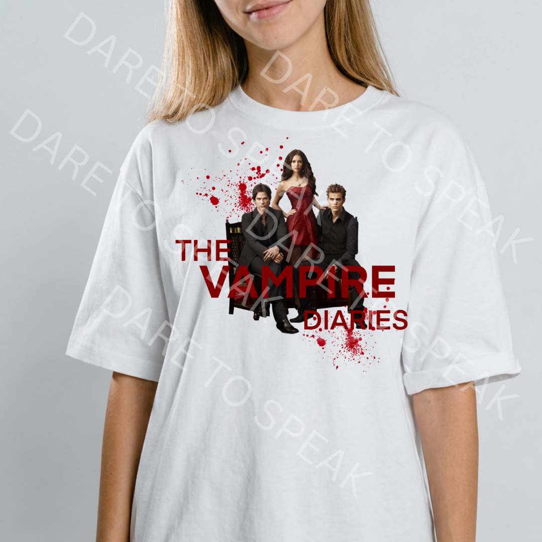 The Vampire Diaries T-shirt mockup