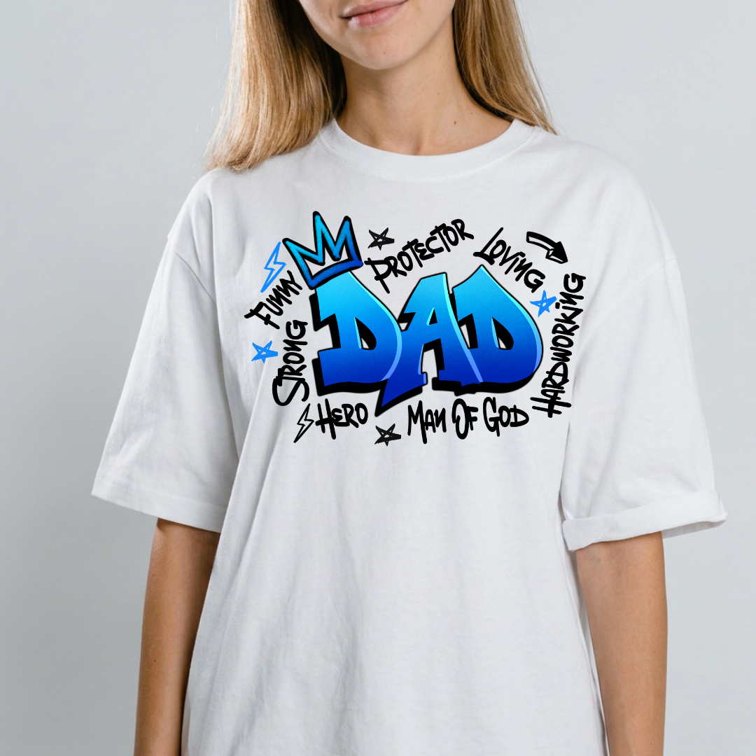 Dad Graffiti T-shirt mockup