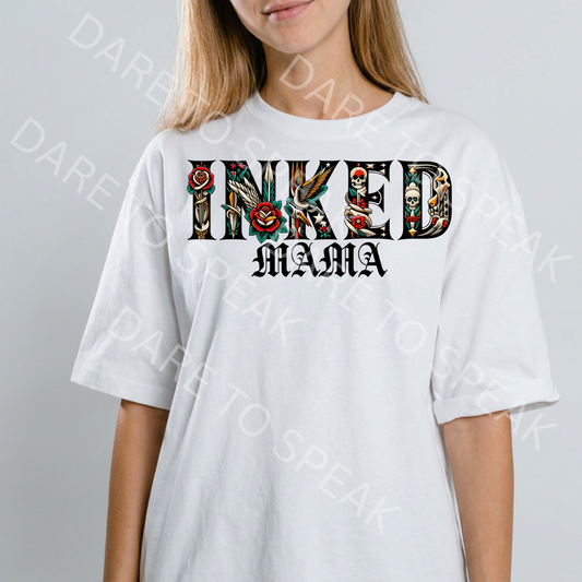 Inked Mama Roses T-shirt mockup