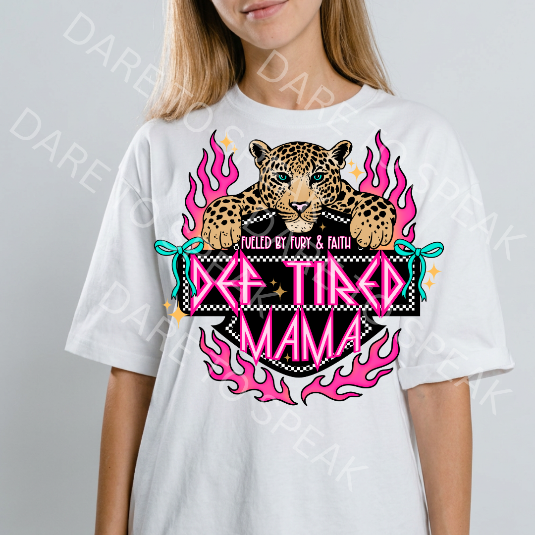 Tattooed Mama Leopard T-shirt mockup