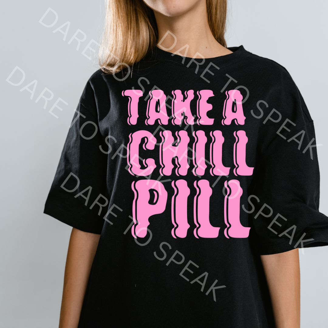 Take a Chill Pill T-shirt mockup