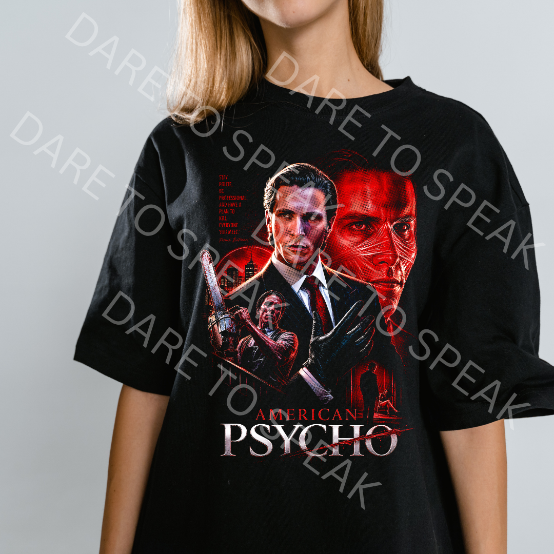 American Psycho T-shirt mockup