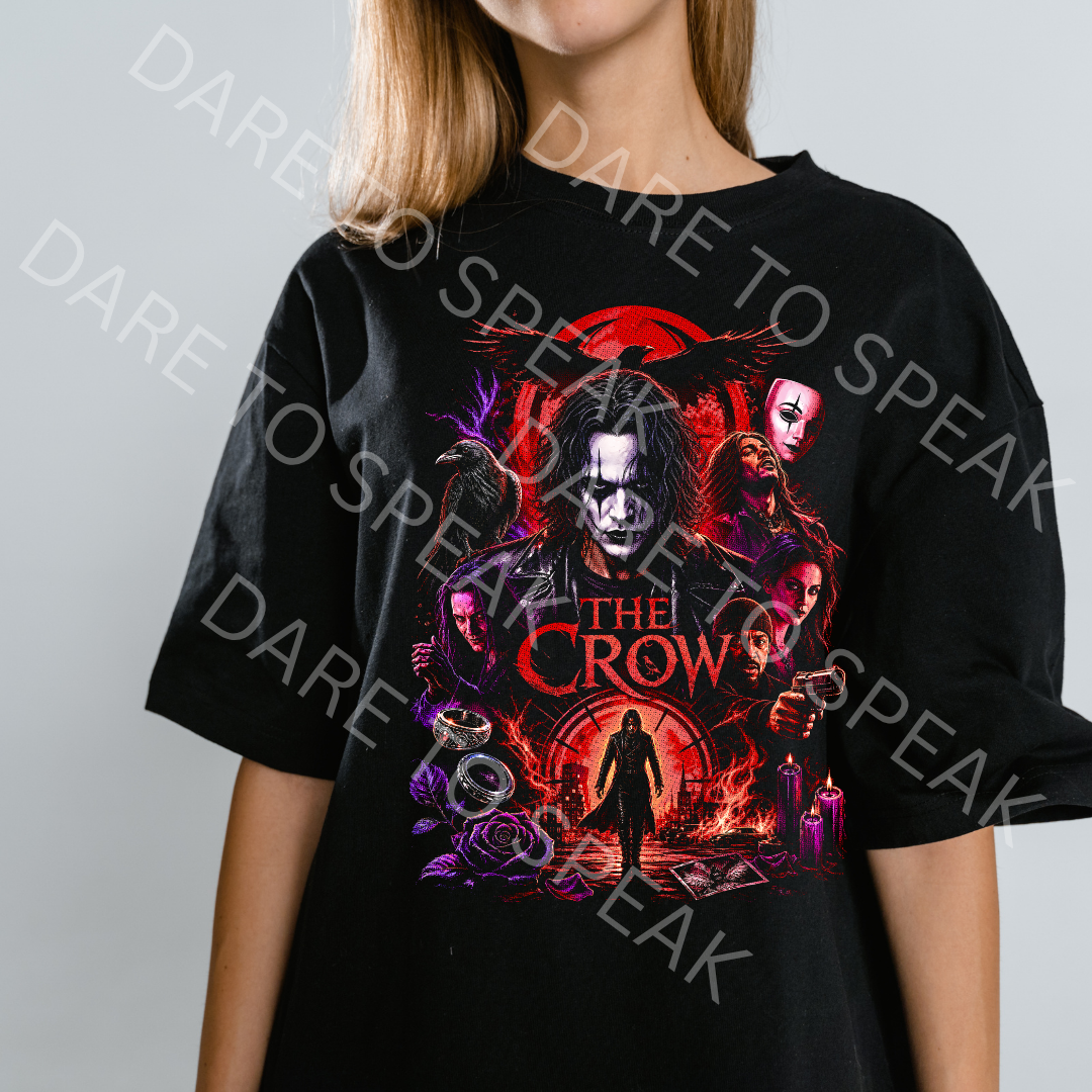 The Crow T-shirt mockup
