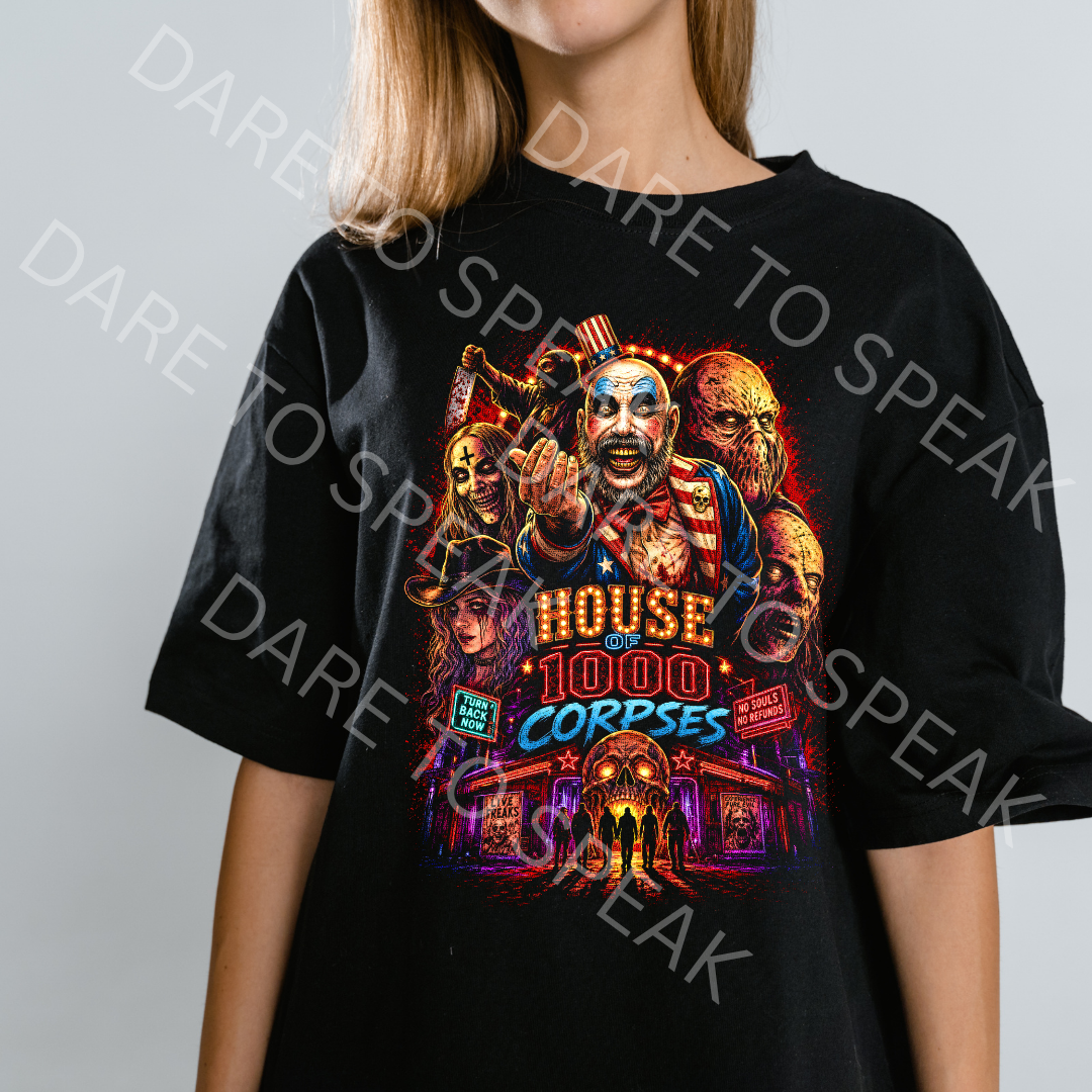 House of 1000 Corpses T-shirt mockup