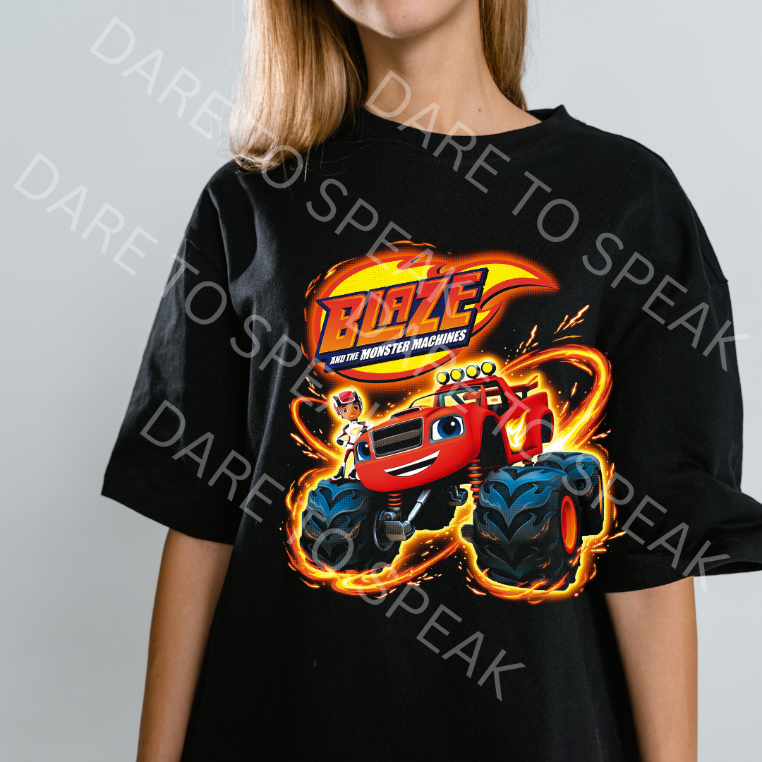Blaze and the Monster Machines T-shirt mockup
