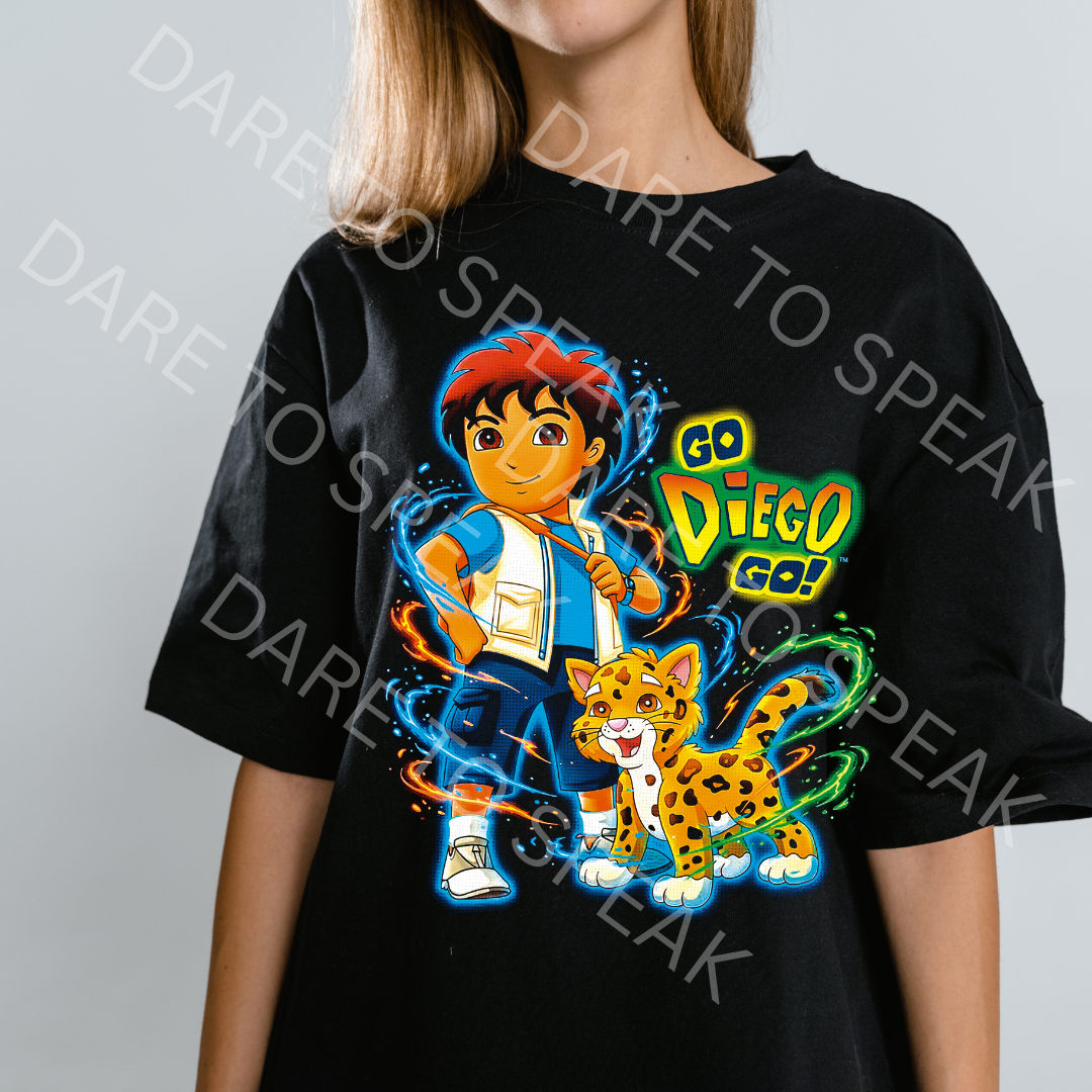 Go Diego Go T-shirt mockup