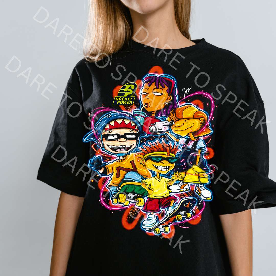 Rocket Power T-shirt mockup