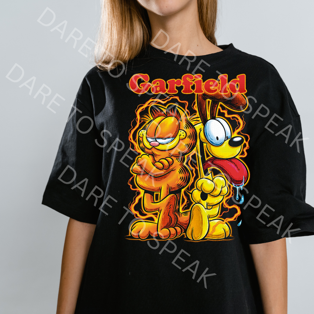 Garfield T-shirt mockup