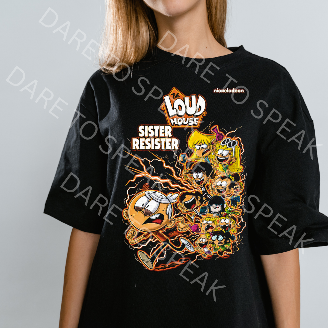 The Loud House Sister Resister T-shirt mockup
