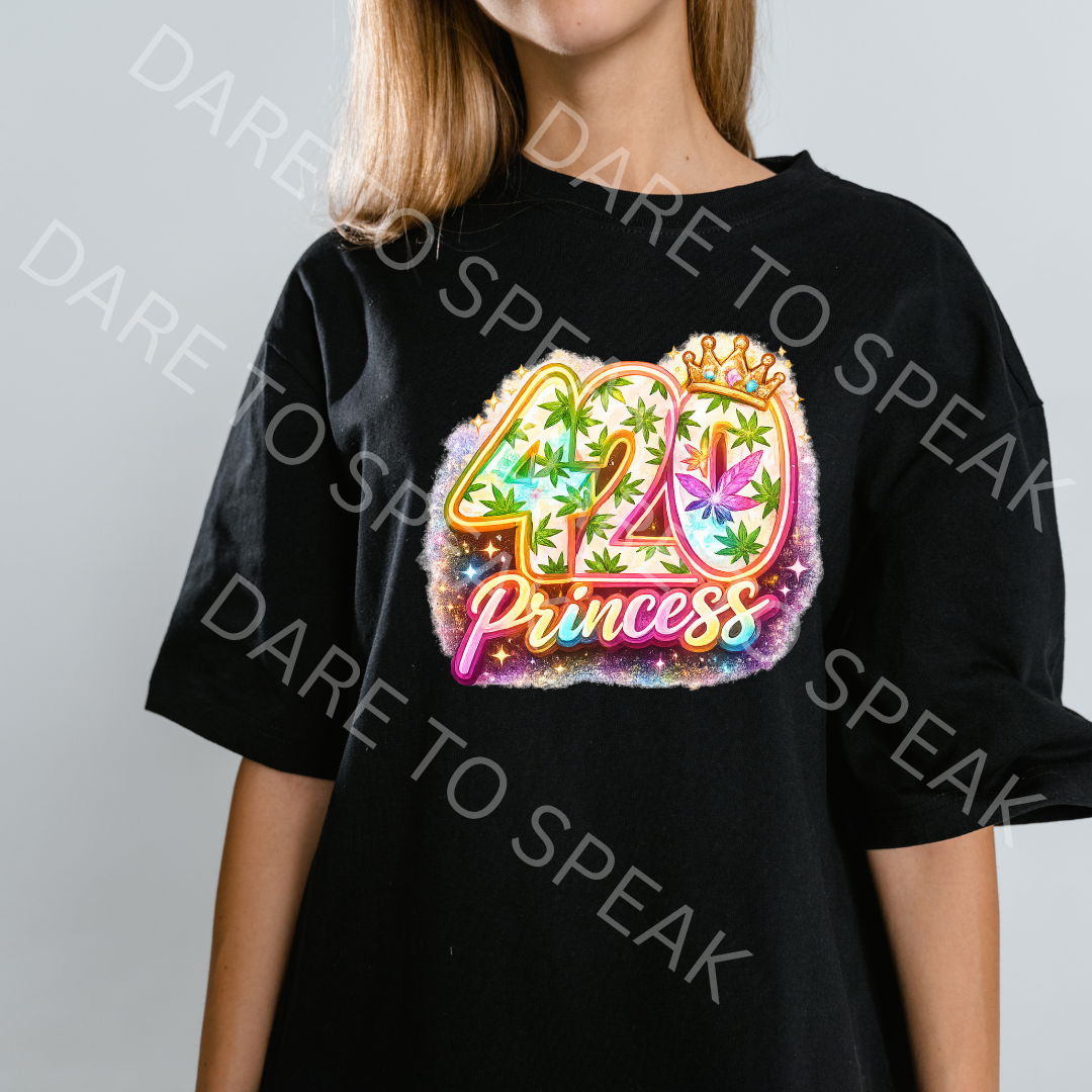 420 Princess T-shirt mockup