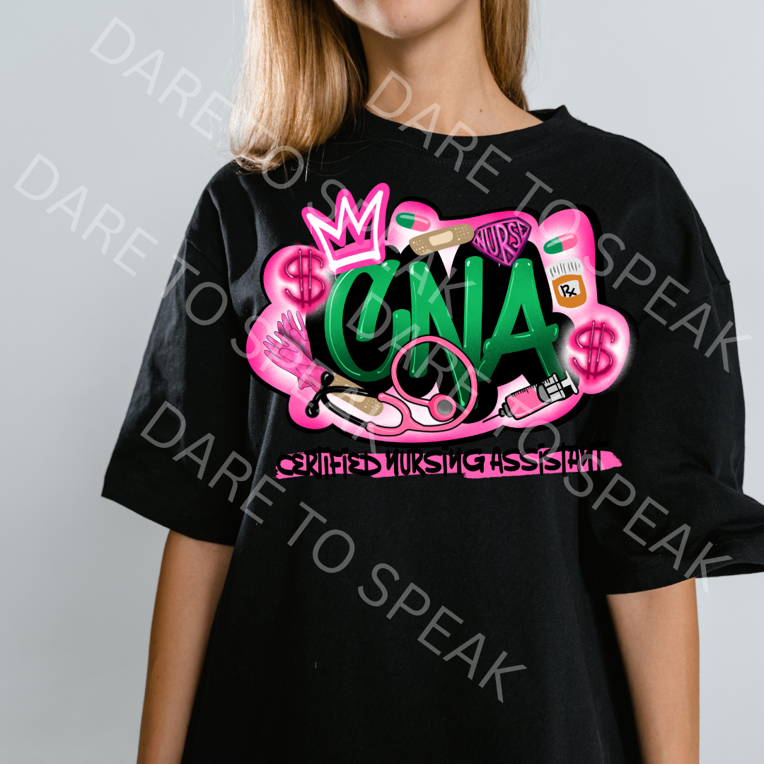 CNA Medical Glam T-shirt mockup