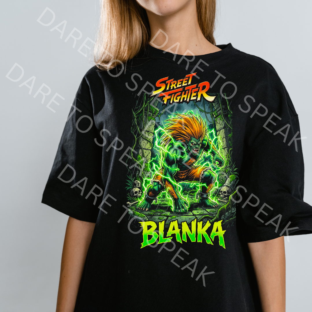 Street Fighter Blanka T-shirt mockup