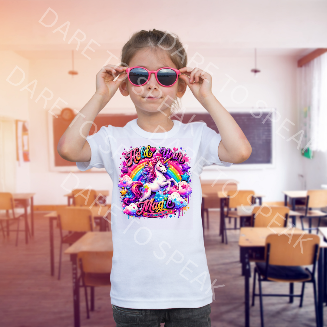 Unicorn Magic Rainbow T-shirt mockup