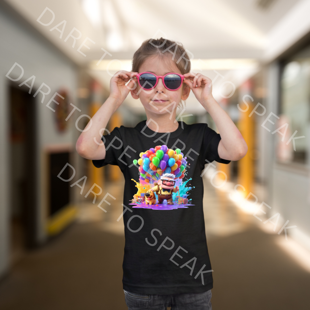 Up Balloons Adventure T-shirt mockup