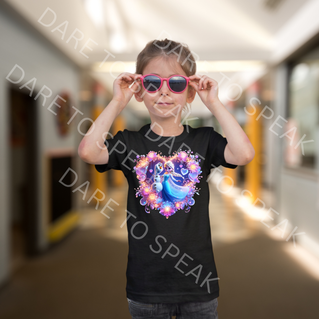Unicorn Galaxy Heart T-shirt mockup