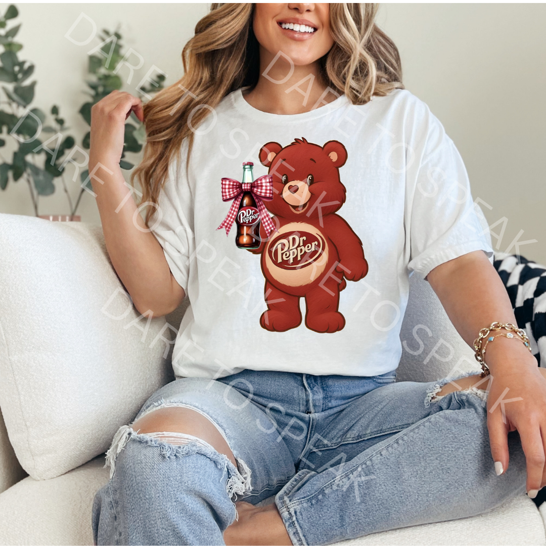 Dr Pepper Teddy Bear T-shirt mockup