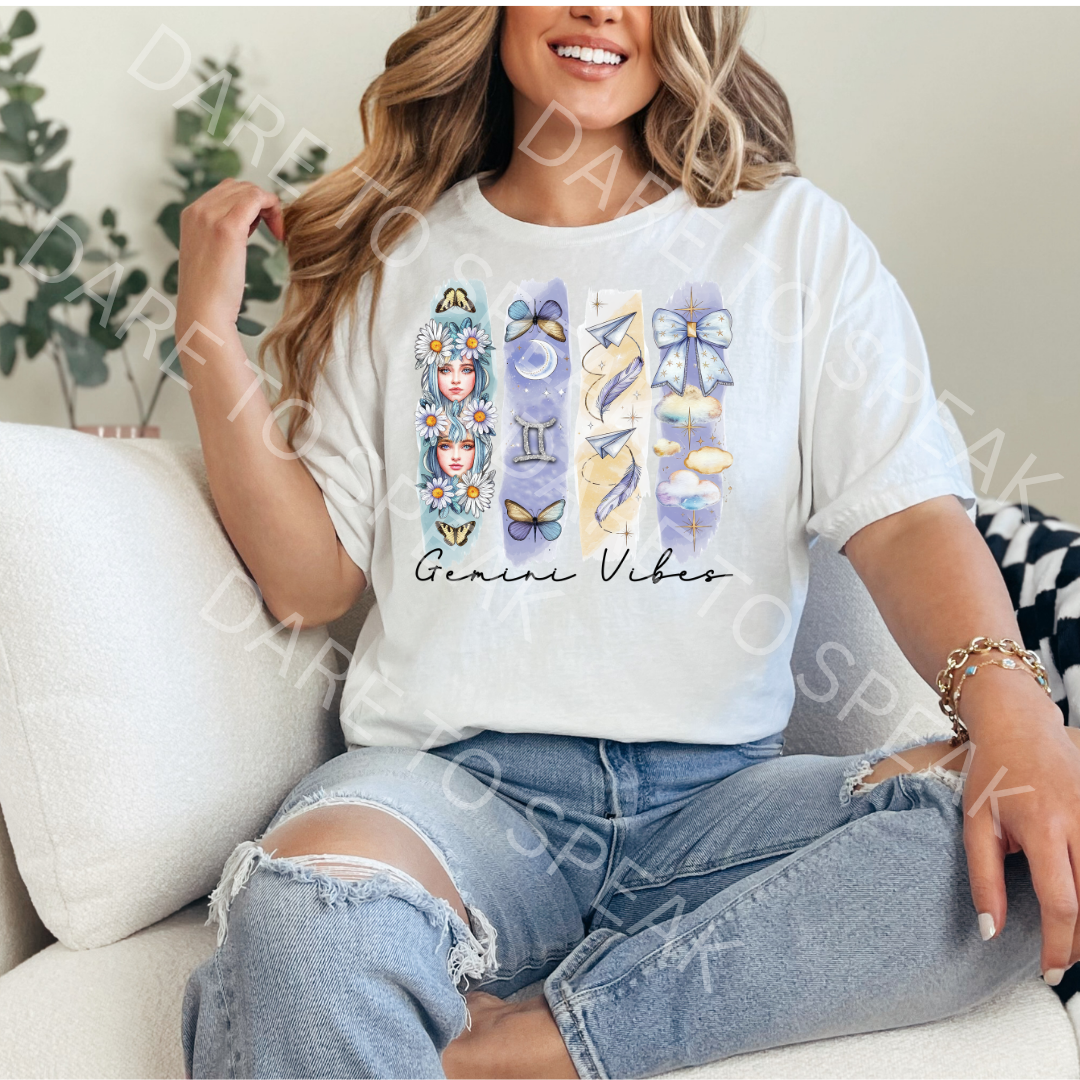 Gemini Vibes T-shirt mockup
