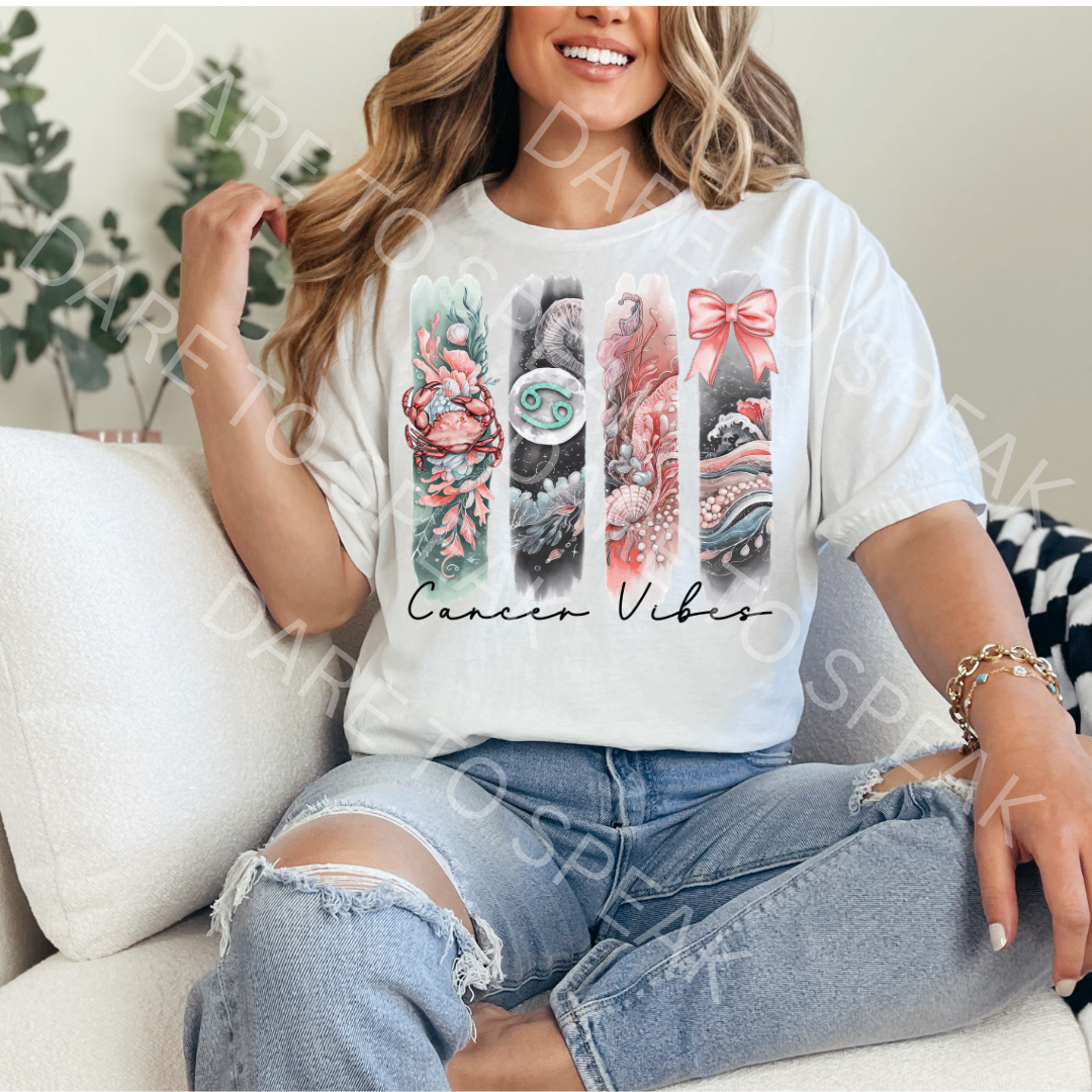 Cancer Vibes T-shirt mockup