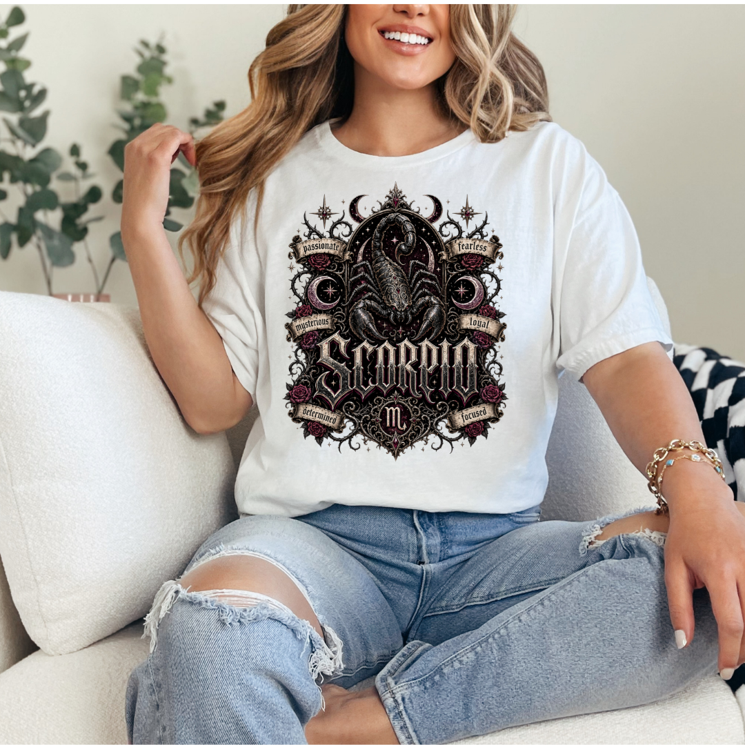 Scorpio Gothic T-shirt mockup