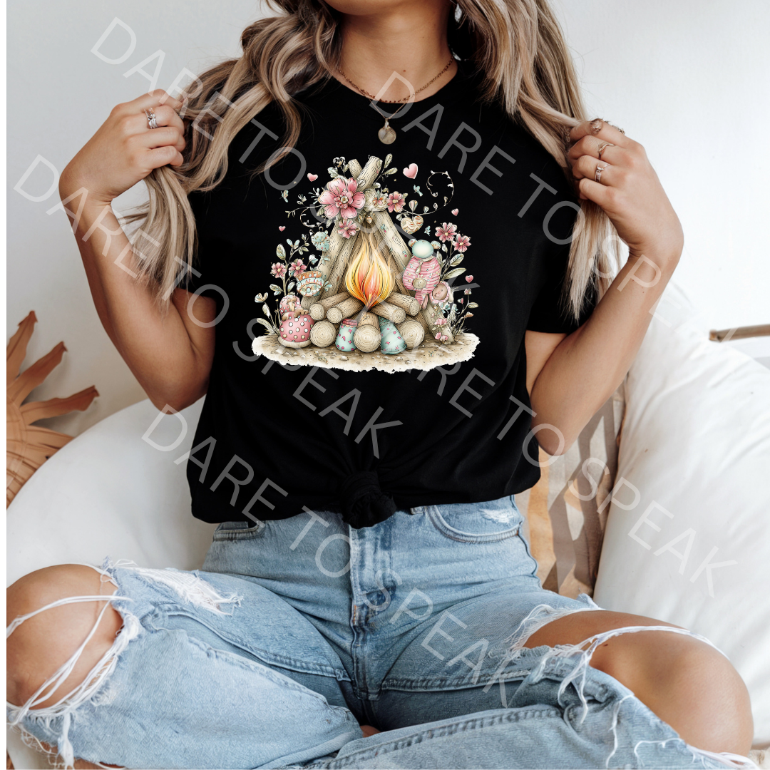 Floral Pumpkin T-shirt mockup