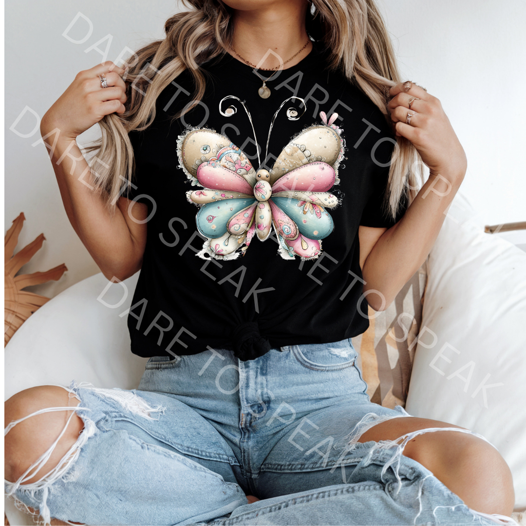 Boho Butterfly T-shirt mockup