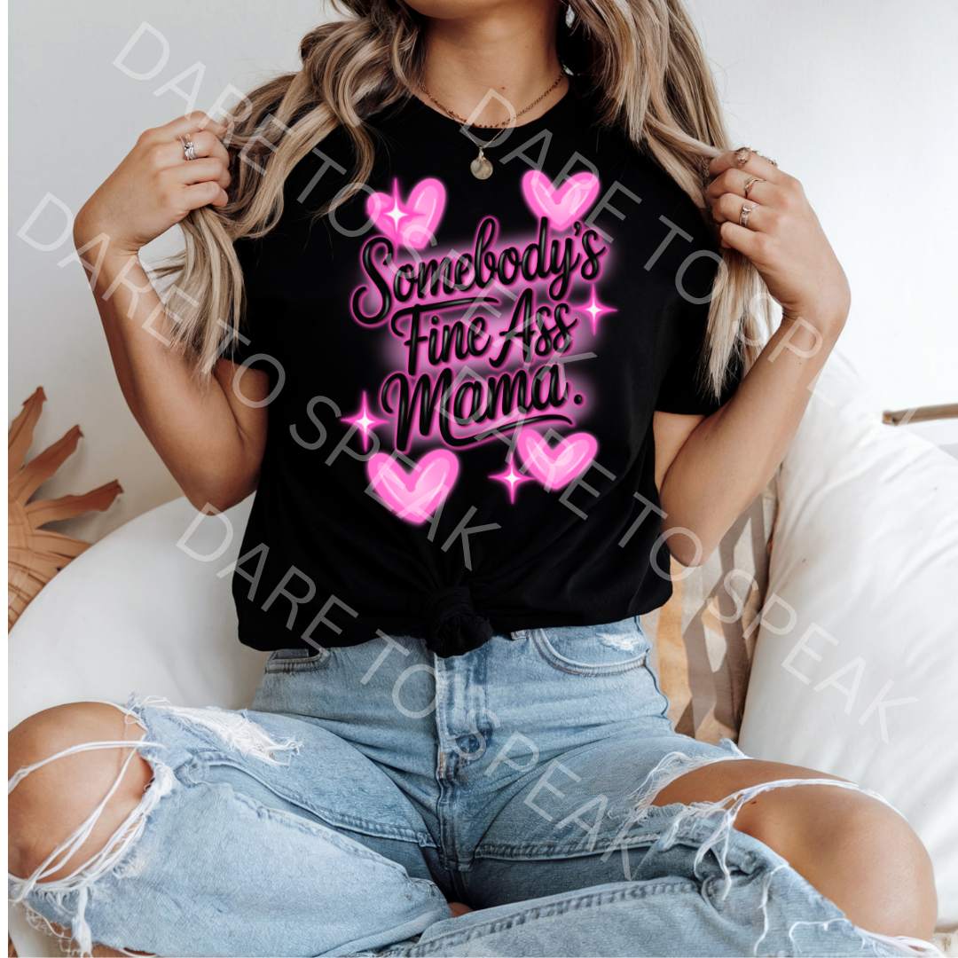 Somebody's Fine Ass Mama T-shirt mockup