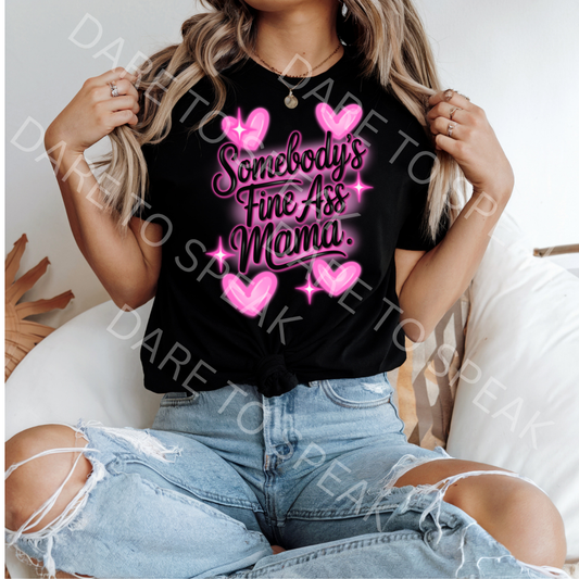 Somebody's Fine Ass Mama T-shirt mockup