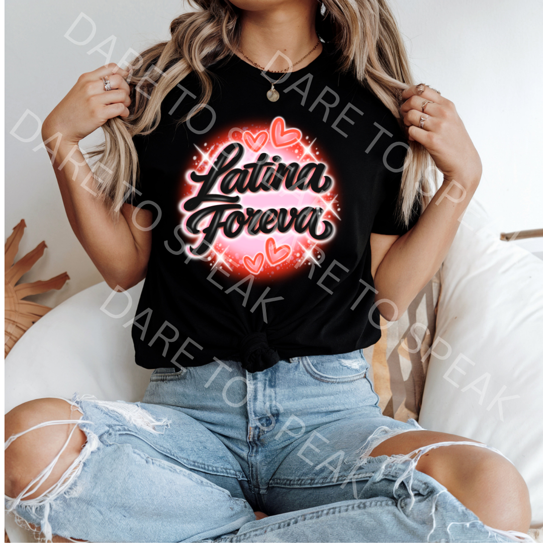 Latina Forever Red T-shirt mockup