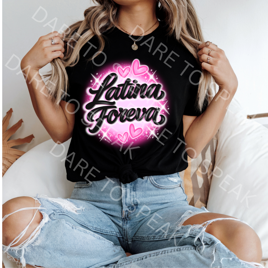 Latina Forever Pink T-shirt mockup