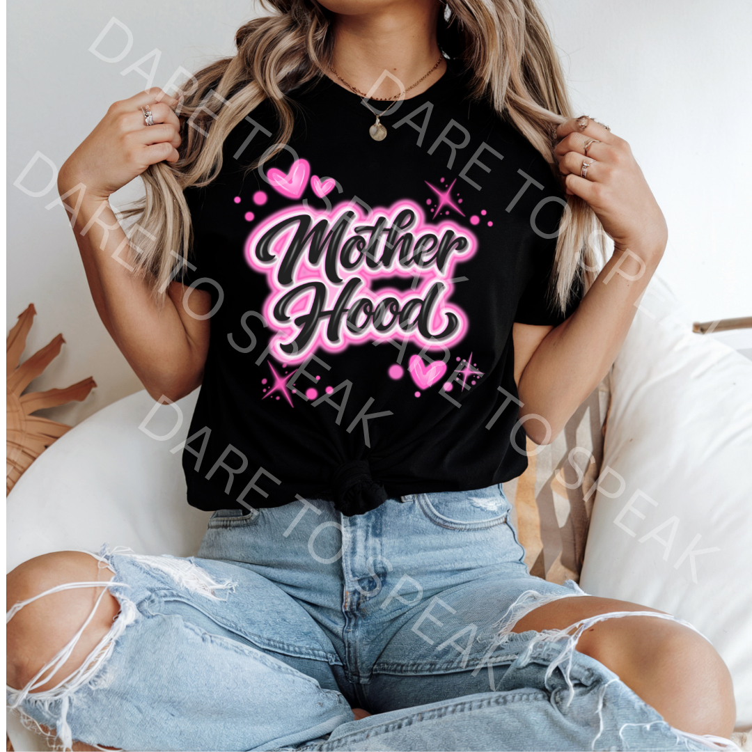 Mother Hood Pink T-shirt mockup