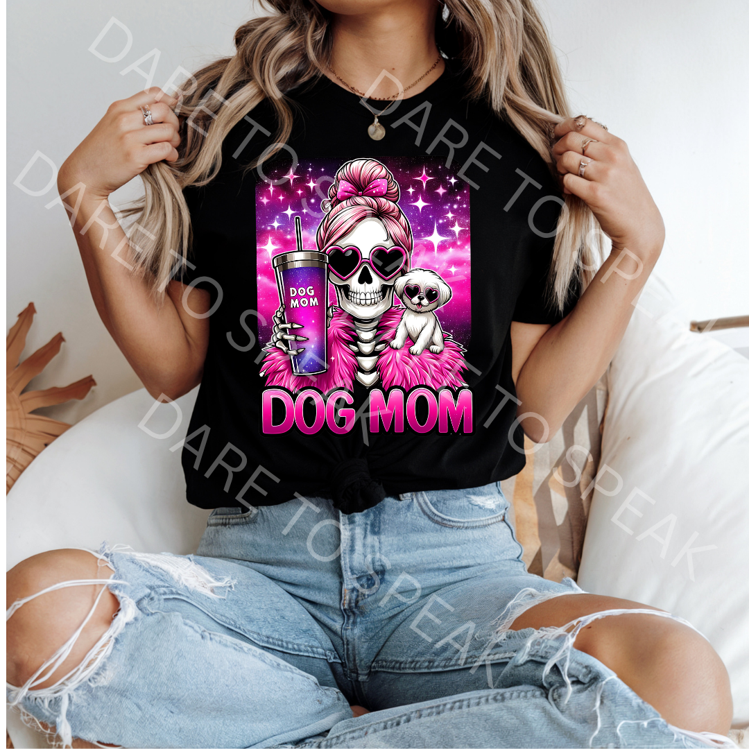 Dog Mom Skeleton T-shirt mockup