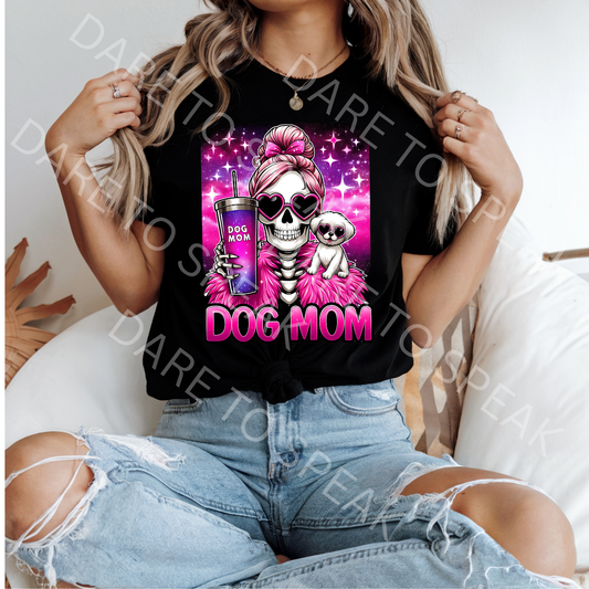 Dog Mom Skeleton T-shirt mockup