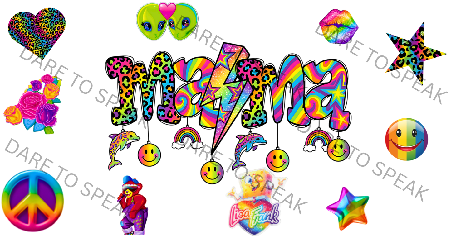 Mama Lisa Frank Inspired