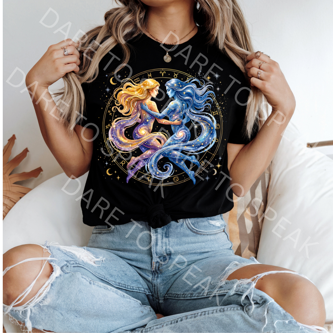 Pisces Celestial T-shirt mockup