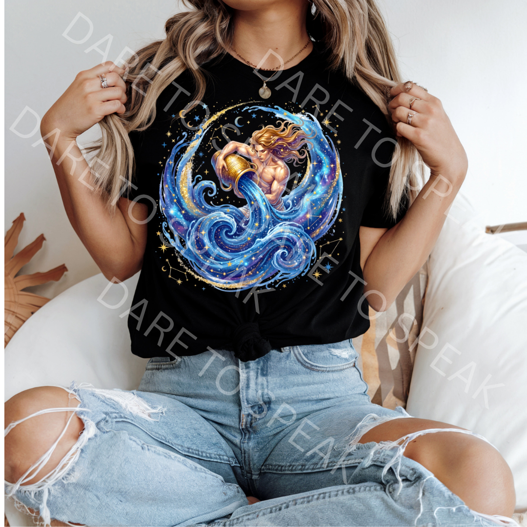 Aquarius Celestial T-shirt mockup